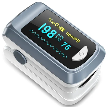 HealthTree Finger Pulse Oximeter SPO2 PR PI RR ความอิ่มตัวของออกซิเจนในเลือด Heart Rate Monitor OLED Oximetro De Dedo