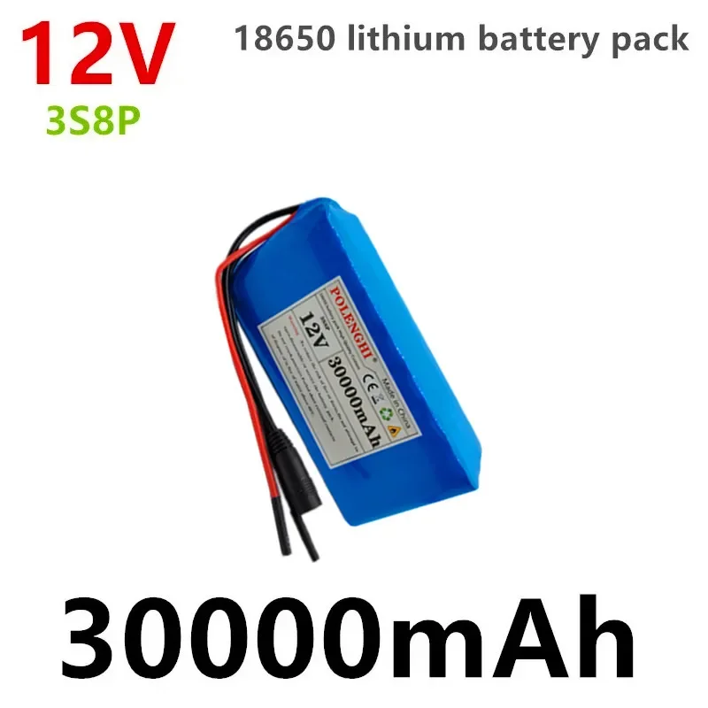 

3S8P 12V 20Ah or 30Ah 18650 Li-Ion Battery Pack