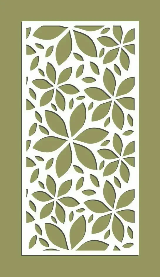 Room Divider Modern Style Laser Cut Minimalist Furniture Decorative Metal Screen White Panel Partition New
