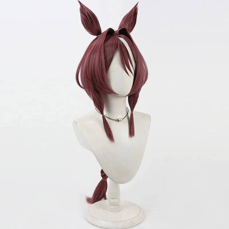 

ER1KGame Uma Musume Pretty Derby Sakura Cosplay Wig Headwear Women Halloween Party Role Play Props Animal Ears Tail Synthetic Wi