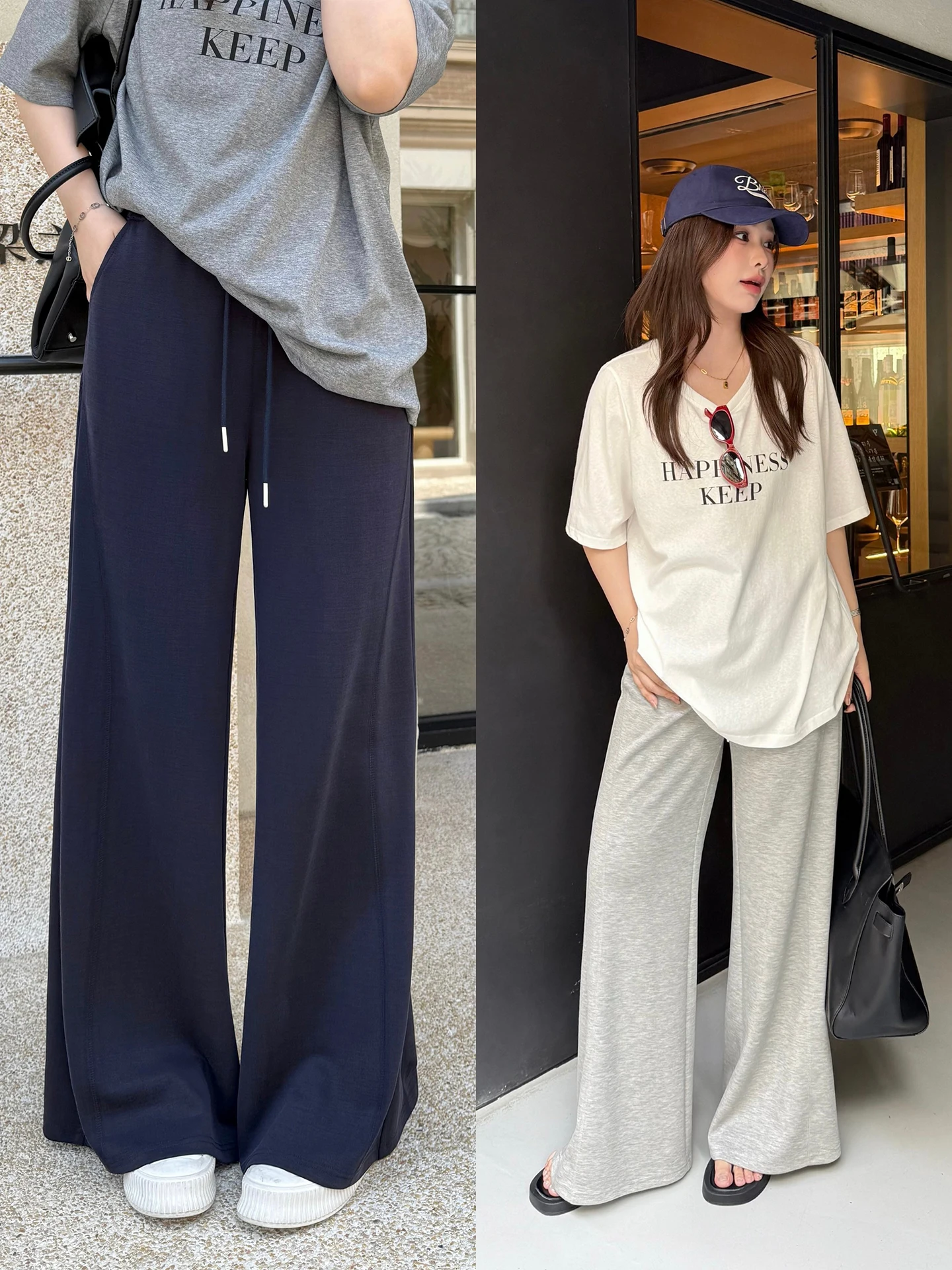 

Женские брюки для йоги больших размеров: мягкие, свободные, расклешенные, в корейском стиле, для повседневной носки, с высокой талией, прямого кроя