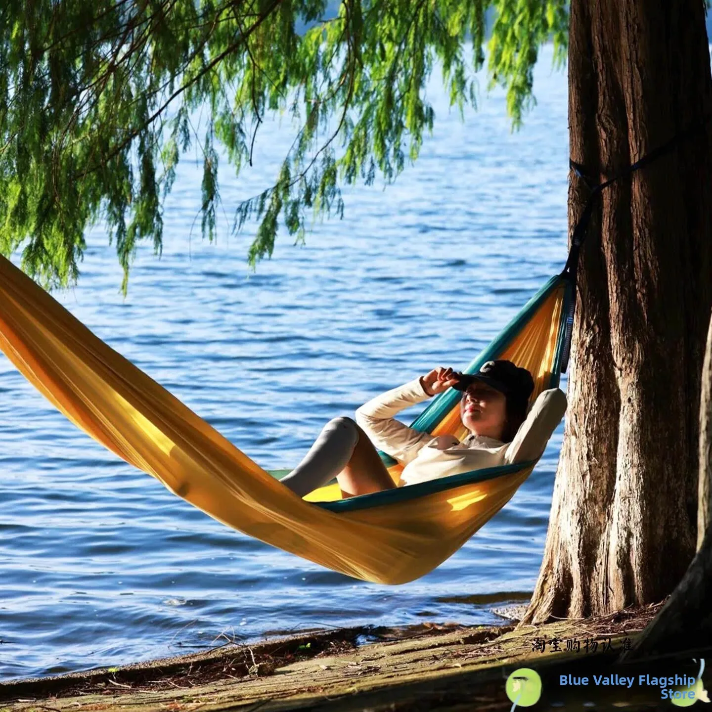 

Утолщенная переносная уличная кровать-качели с двухслойным съемным чехлом, мебель для кемпинга и отдыха, подвесное кресло для взрослых, цвет осенних листьев