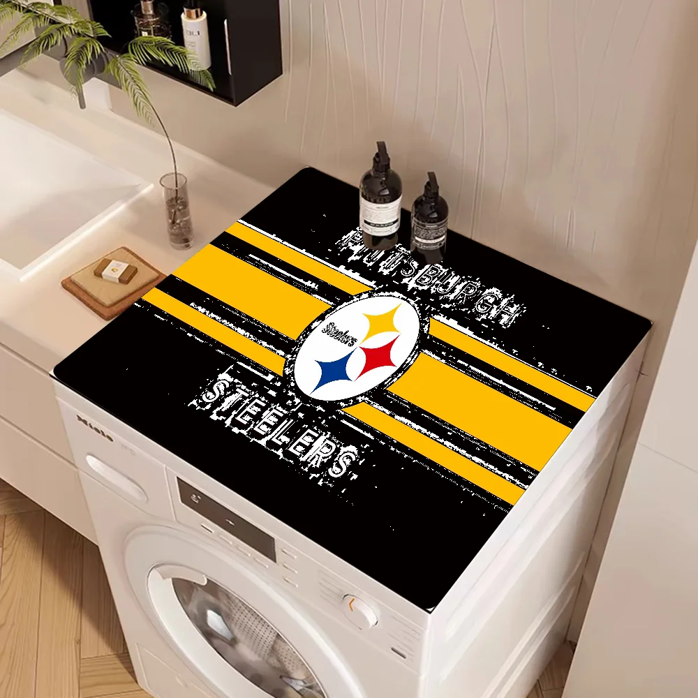 P-Pittsburgh S-Steelers Coffee Mat Dish Draining Mat Drying Mat Quick Dry Bathroom Drain Pad Kitchen Faucet Placemat