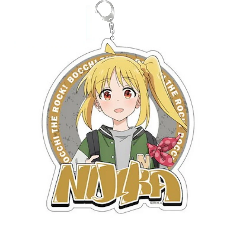 CLASSIC 6cm Anime Bocchi The Rock! Bag Acrylic KeyRing Anime As A Gift For Fans Exquisite Product Keychain Cell Phone Pendant