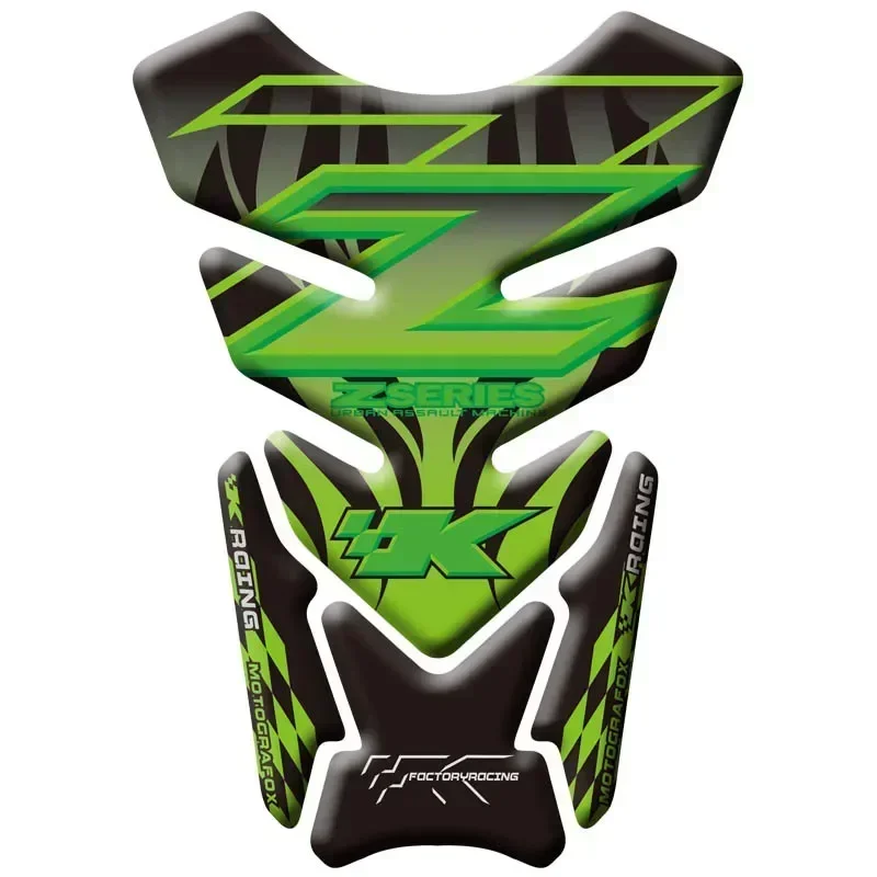 Per KAWASAKI Z250 Z300 Z400 Z650 Z750 Z800 Z1000 Z900 moto Tank Pad Protector 3D Gel Sticker Decal - 6