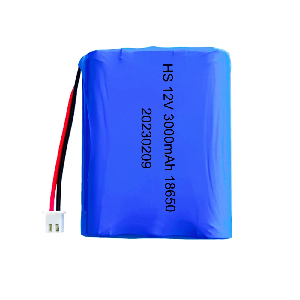 

lithium-ion Battery 12V 18650 3000mAh pack Monitor CCTV Camera battery 12.6 V 11.1V rechargable 18650 battery