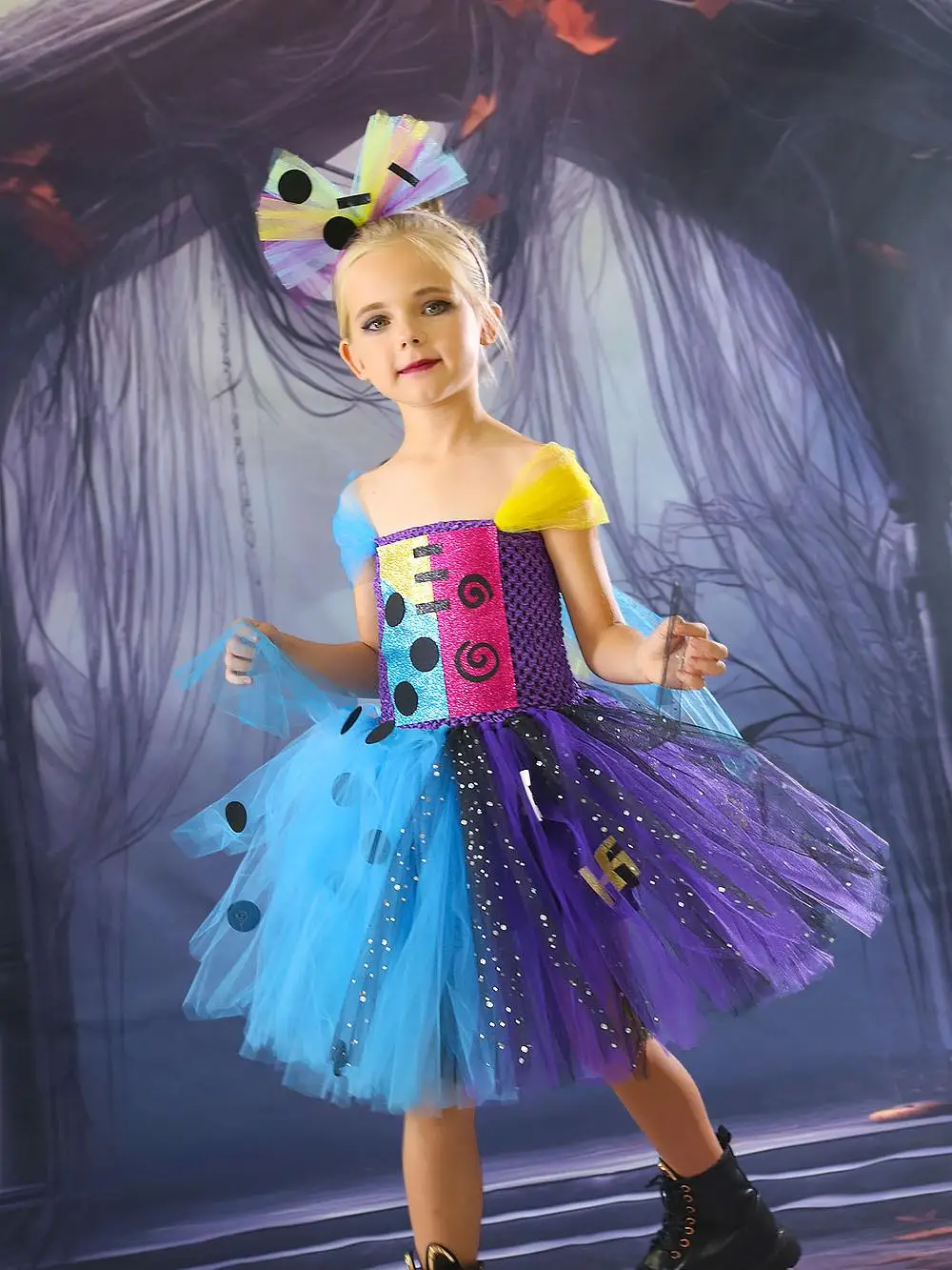 Children's loween Cosplay  Zombie Costume Girls' Outfit for Cisas Night Scrs Performance Dr