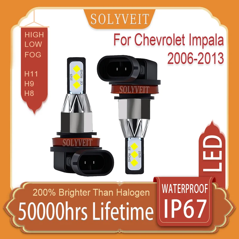 

Enhanced Visibility reliable H11 H8 H 9 LED Headlight foglight For Chevrolet Impala 2006 2007 2008 2009 2010 2011 2012 2013