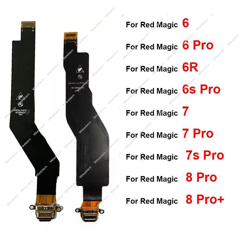 USB Charger Port Flex Cable For ZTE Nubia Red Magic 6 Pro NX669J 6R NX666J 7 NX679J 7Pro NX709J 7s Pro NX709S 8Pro