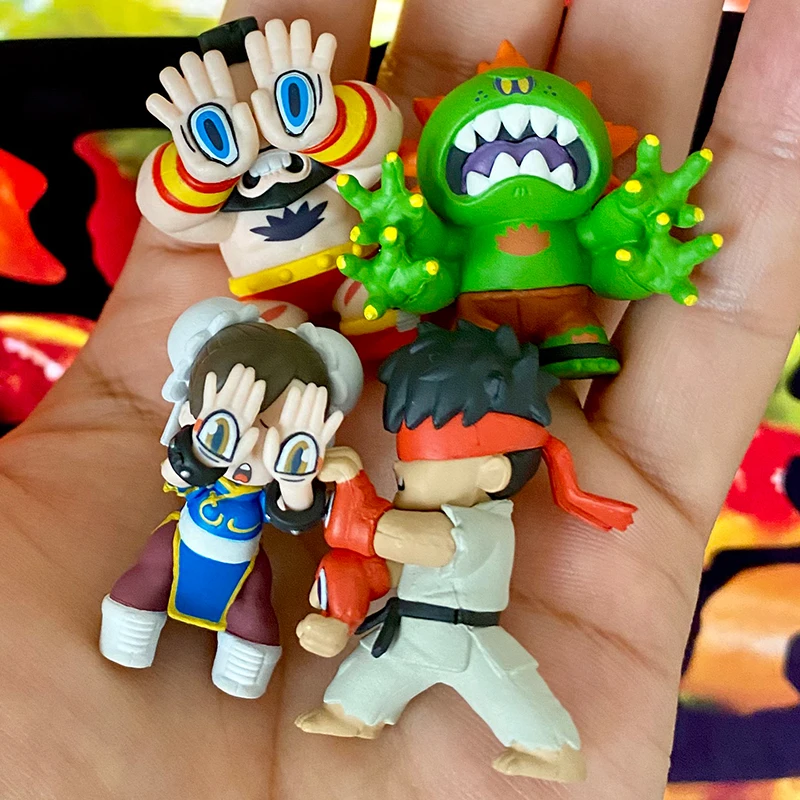 

STASTO Street Fighter Ryu Chun Li BLANKA ZANGIEF Gashapon маленькая фигурка коллекционные украшения на складе