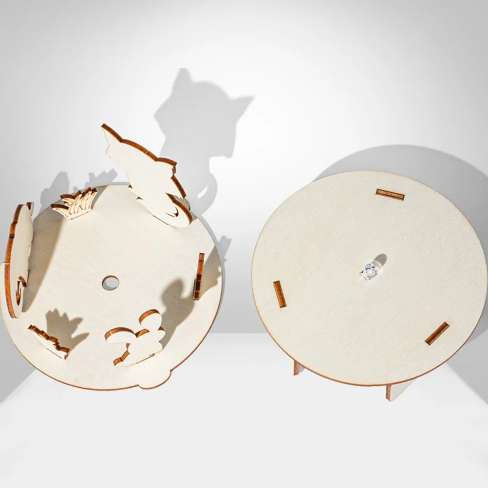 مجموعة واحدة من أدوات تجربة العلوم ذات الظل الخفيف، مجموعة بناء خشبية تعليمية للأطفال، مواد تعليمية إبداعية ذاتية الصنع للفتيات والأولاد