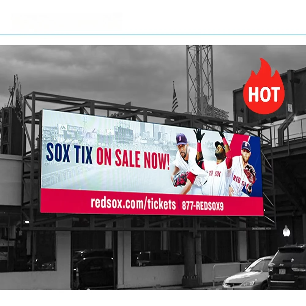 

Hot selling:6X4M 4X3 4Mx2M 15X4M 4K P5 P10 Outdoor Full Color Banner Led Screen Shopfront Advertising Led Signage Digital Billbo