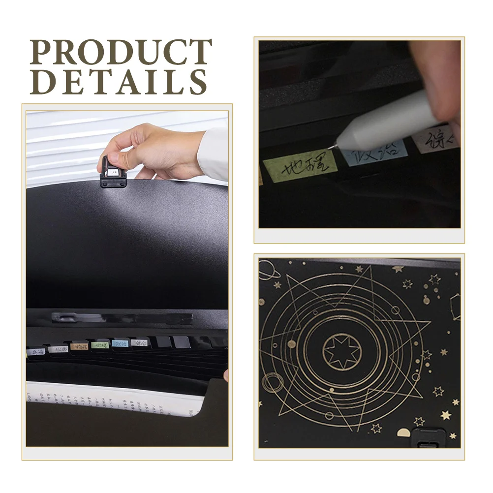 

Small Accordion File Organizer Folder for Papers Receipts Business Cards Vouchers Coupons Tickets Expanding Document Storage Bag