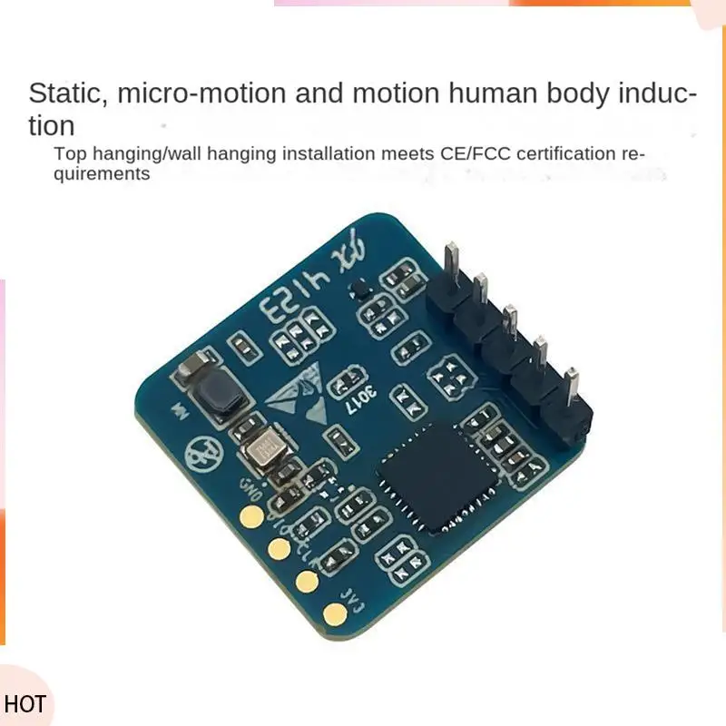 

News LD2410S Motion Detection Radar Sensor Module 24Ghz Human Presence Radar Sensor, For Smart Home, Easy To Use Fine Workmanshi