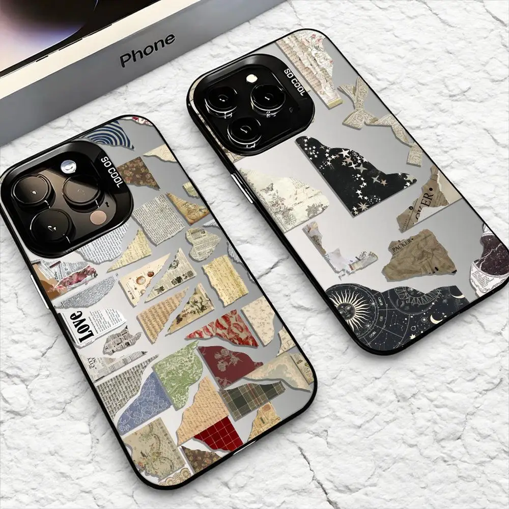 Etui na telefon iPhone 17 16 15 14 13 12 11 Pro Max Air Matte Laser Aurora Odporne na wstrząsy Funda art Shredded tatter INS