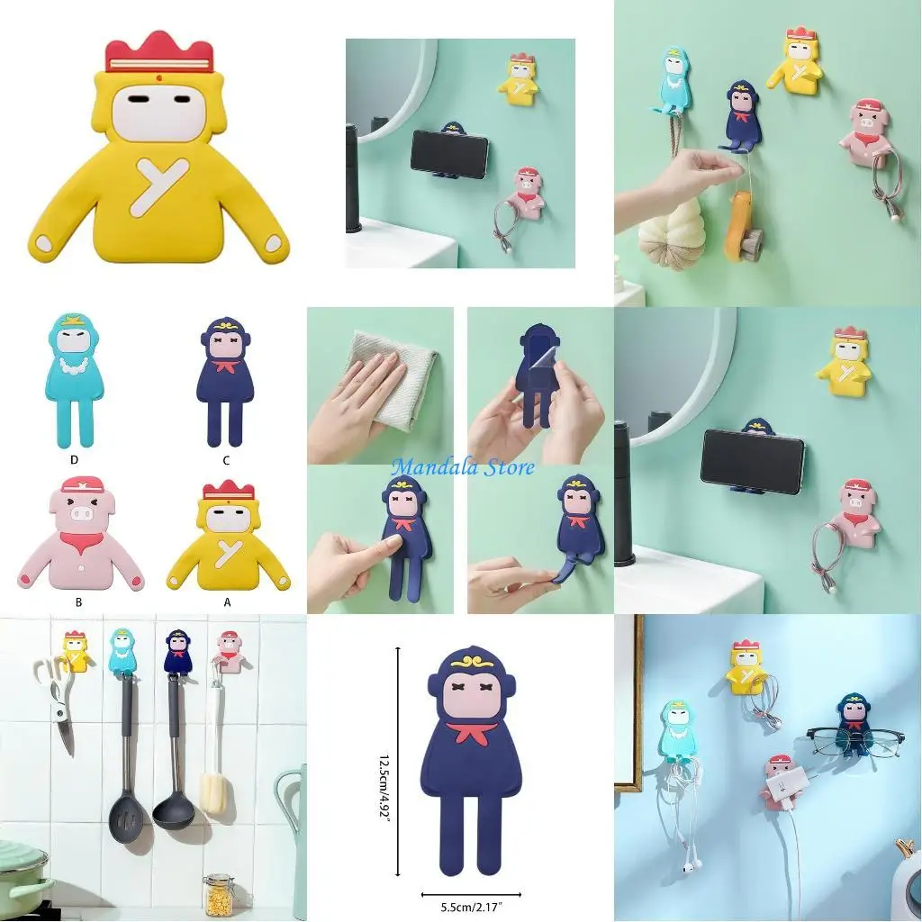 

U2JC Hanger Holder for Hanging Hat Towel Backpacks for Key Scarf Bags WuKong