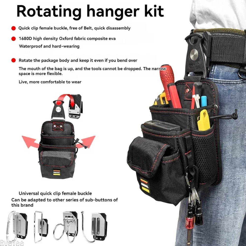 low-voltage-weak-electrical-repairs-waist-bag-electrician's-quick-release-rotary-tool-bag-specialized-storage-for-hand-tools-kit