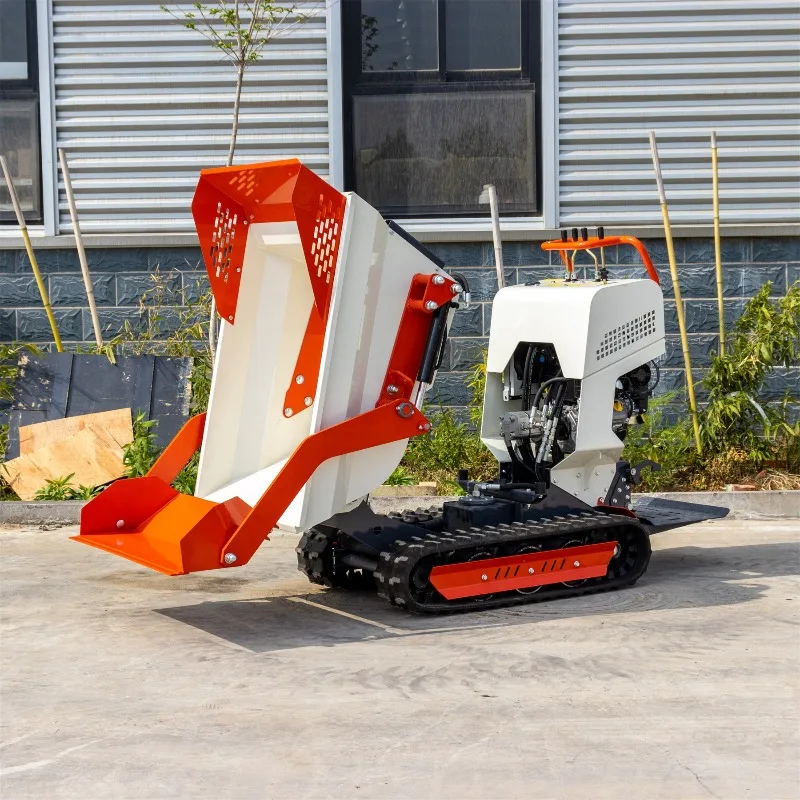 Tracked dump truck HT500 construction site bulldozer, standing hydraulic dump truck
