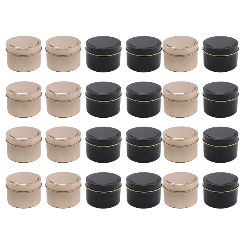 -A12R 蓋付きキャンドル缶 24 個パック、4 オンス、 - Metal Tin Lid 4Oz のレビューと価格