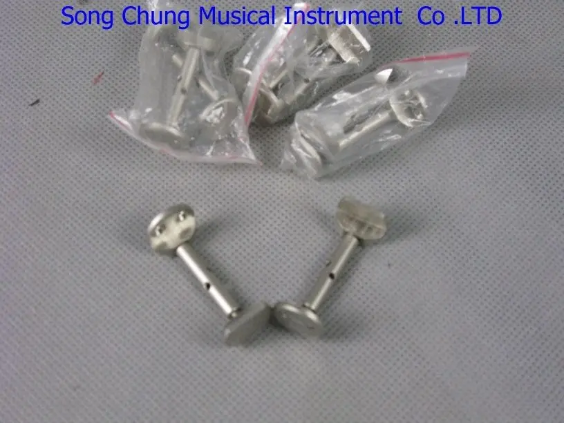 10pairs high quality hill style silver color chin rest clamps of violin parts 4/4