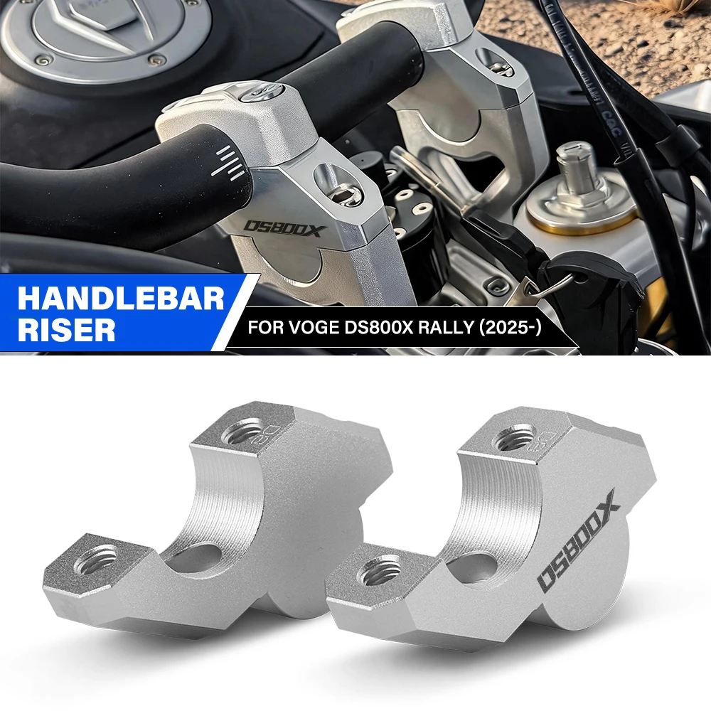 For VOGE DS800X Rally 800DSX Handlebar Risers Height Increase Rearward Offset Bar Riser Adapter