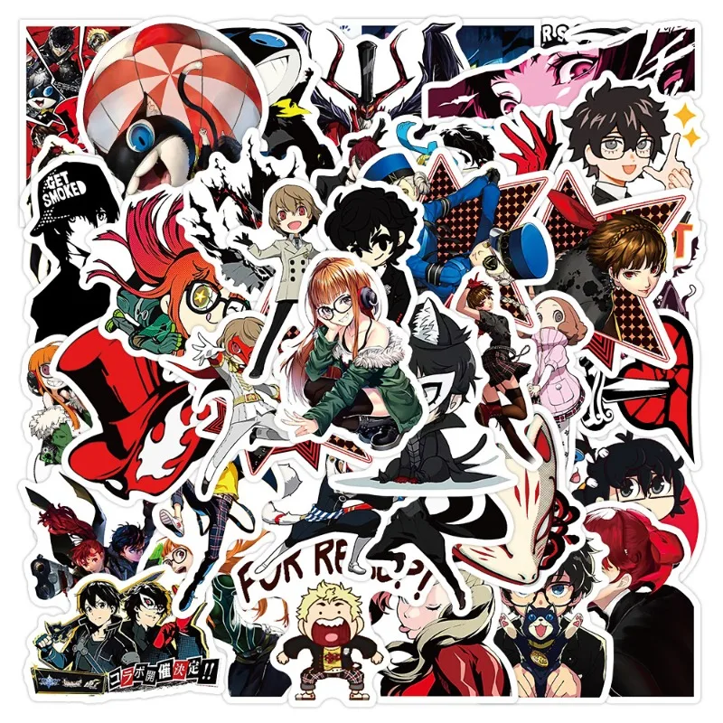 50 Stück Cartoon Persona Doodle personalisierte kreative dekorative Aufkleber