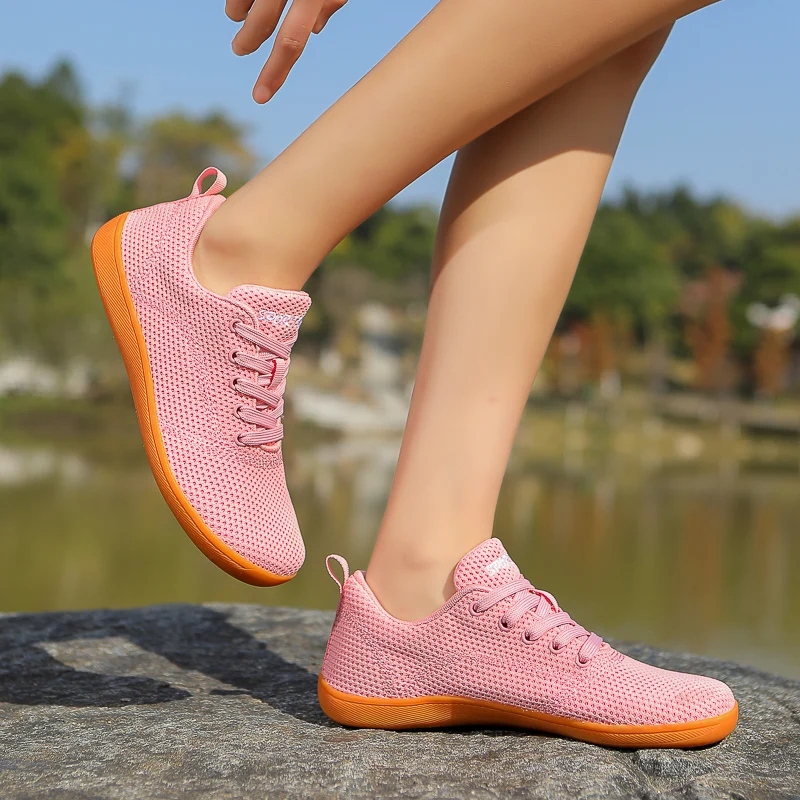 

Ladies Minimalist Barefoot Gym Shoes Quick Dry Mesh Flat Indoor Workout Sneakers Wide Toe Box Non Slip Yoga Jumping Rope Trainin