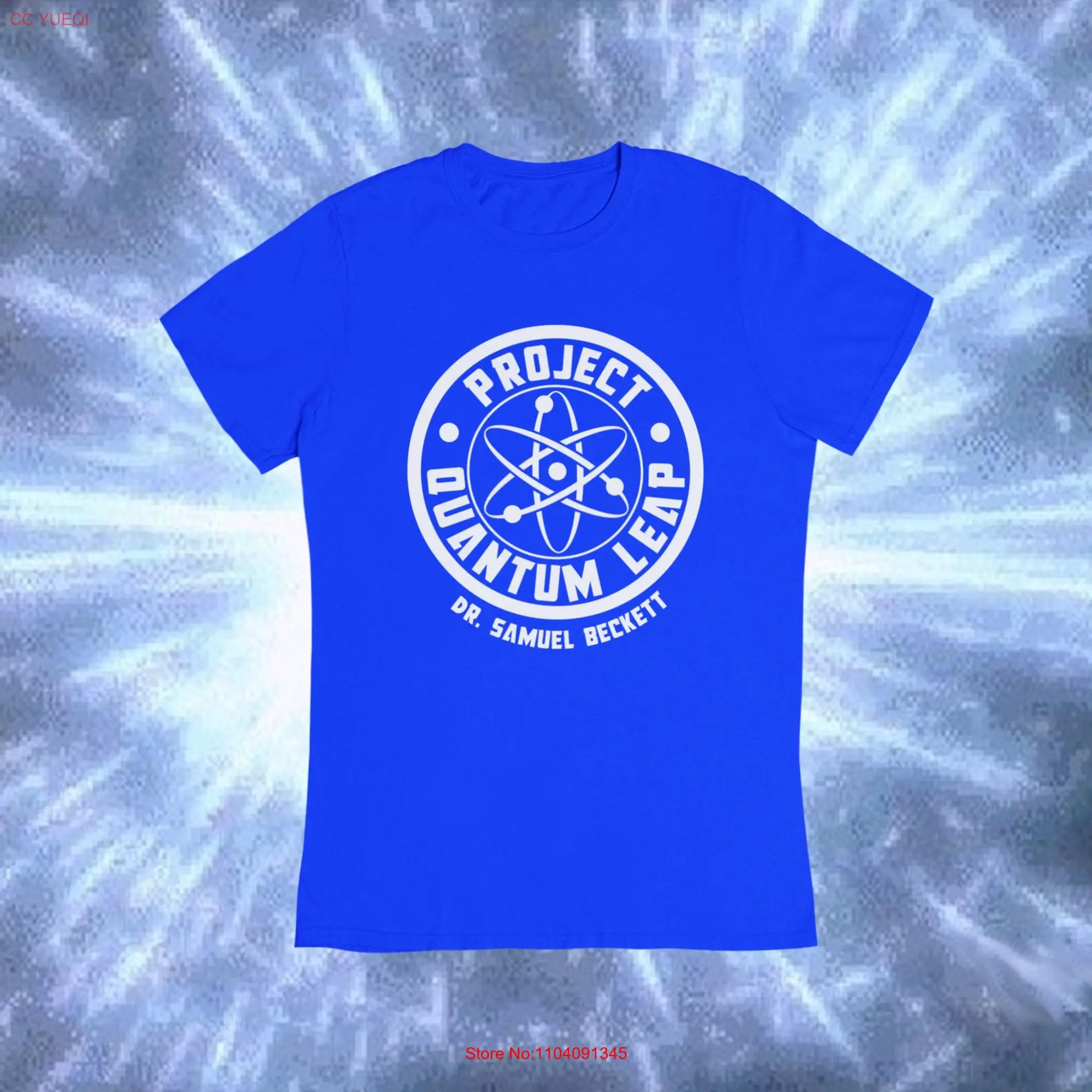 Quantum Leap T Shirt Dr Sam Beckett 80s 90s TV Show Inspired For fans of Retro Sci Fi and 80's Shows