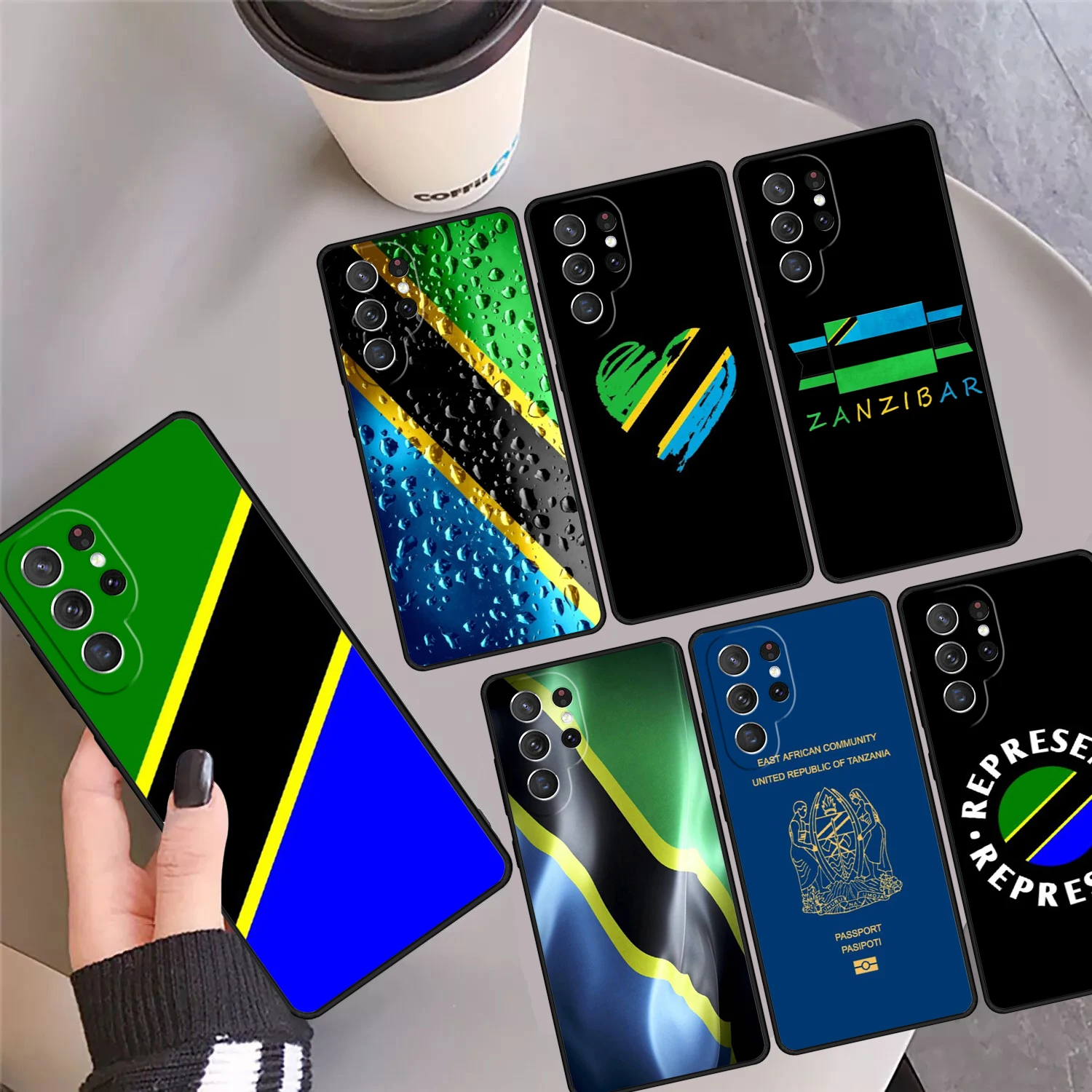 Tanzania National Flag Phone Case Cover For Samsung Galaxy S24 Ultra 23 S22 Plus S21fe Lite S20 S8 S9 S10 Note 10 Pro Note 20