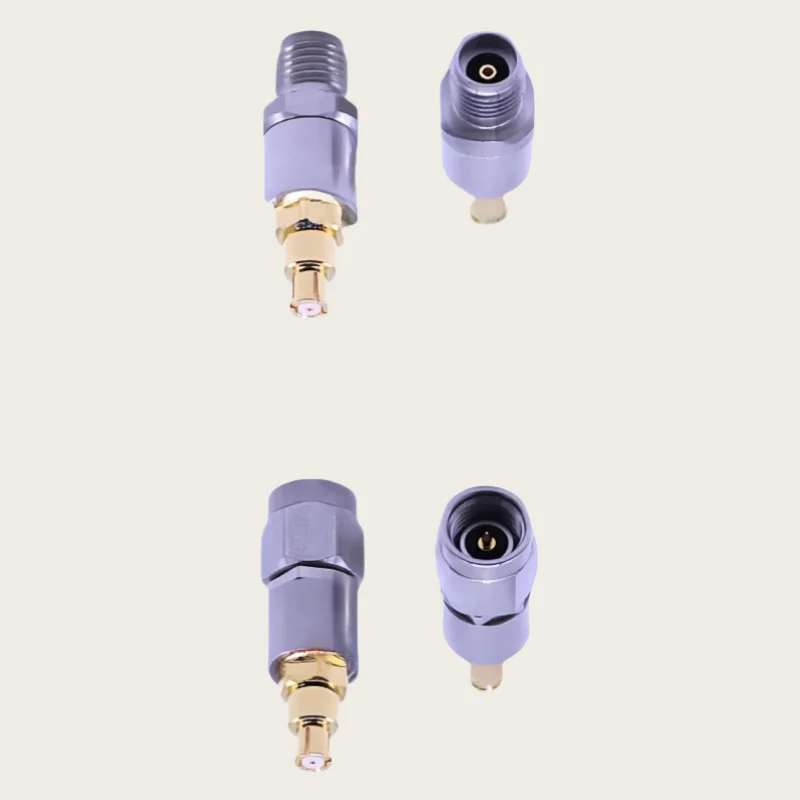 1pcs /LOT Stainless steel test adapter 3.5MM to SMP Male plug & Female jack millimeter wave test connector 26.5G