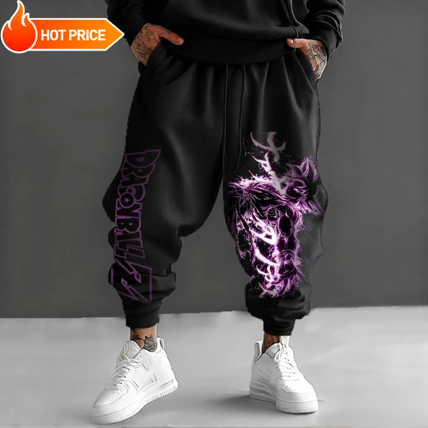 أنيمي لعبة دراغون بول سوبر سايان سون جوكو Harajuku الرجال 2025 الشتاء السراويل الرياضية الشارع الشهير النساء طماق غير رسمية Sweatpants للجنسين