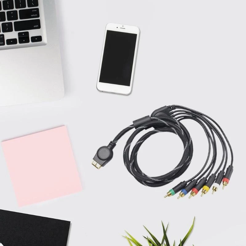 Componente AV resolução HDTV RCA Video Cable for Gaming Console