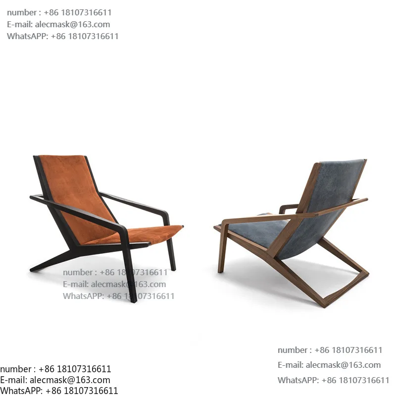 

Solid wood simple modern living room hotel suite leisure single sofa chair