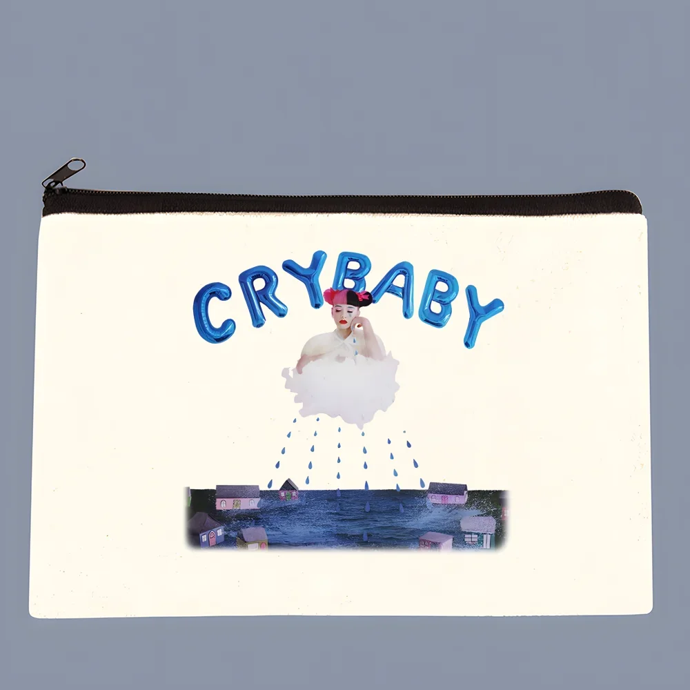 멜라니 마르티네즈 포탈스 가수 음악 동전 지갑 여성용 패브릭 소형 지갑 미니 클러치 백 귀여운 캔버스 키 케이스 동전 지갑