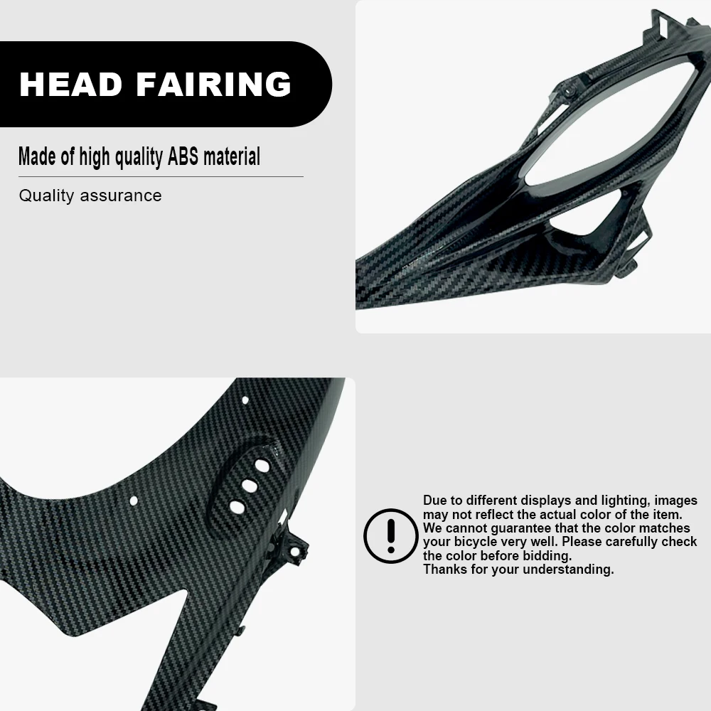 Motorcycle Head Cowl Fairings Carbon Paint fixed wing For Suzuki GSX-R600 GSXR600 GSX R750 GSX-R750 GSX R600 750 K11 2011-2018