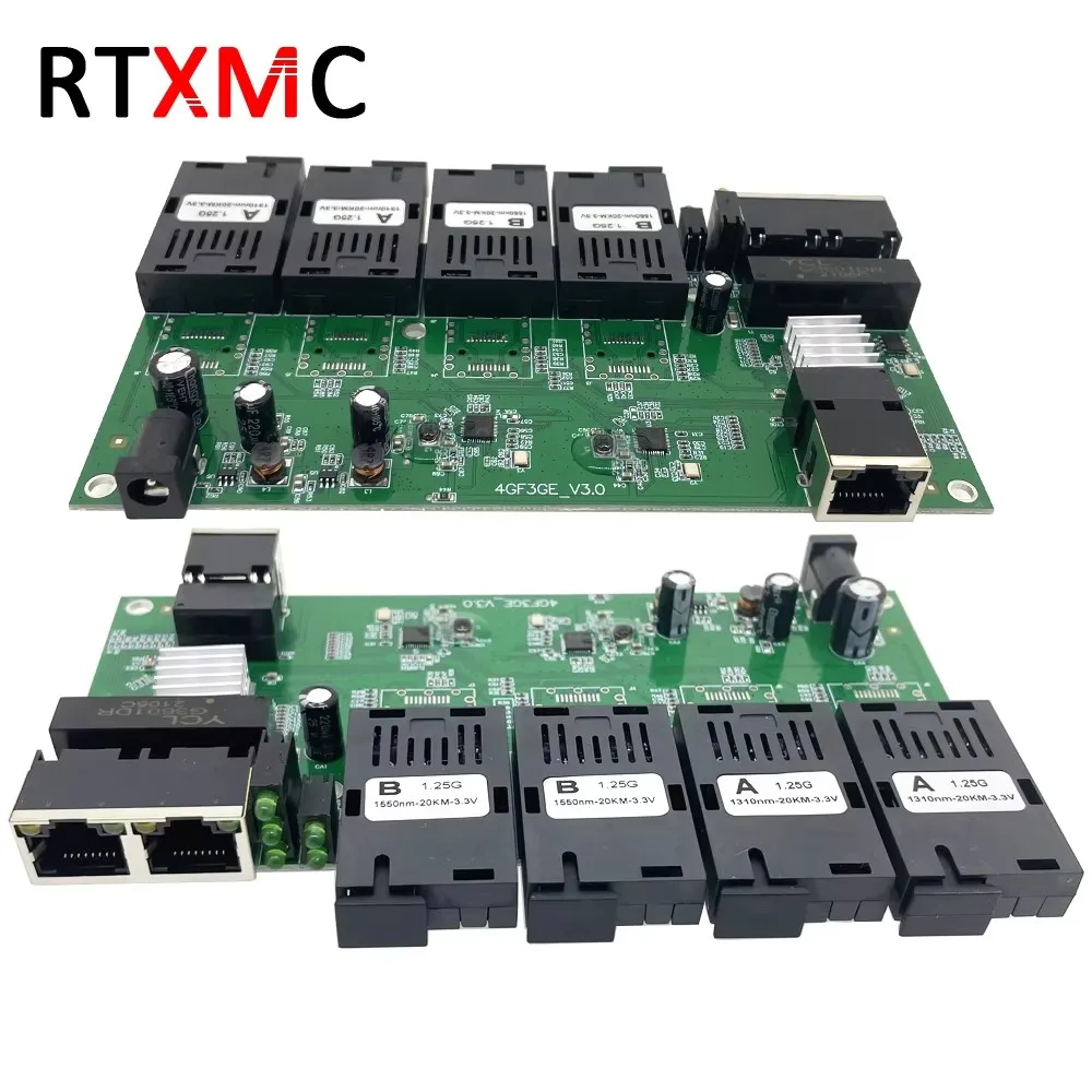 switch-fibra-4gf3ge-gigabit-ethernet-4port-125g-fiber-pcba-optica-optical-de-4sc-3rj45-eletronicos-conversor-de-optica-optique