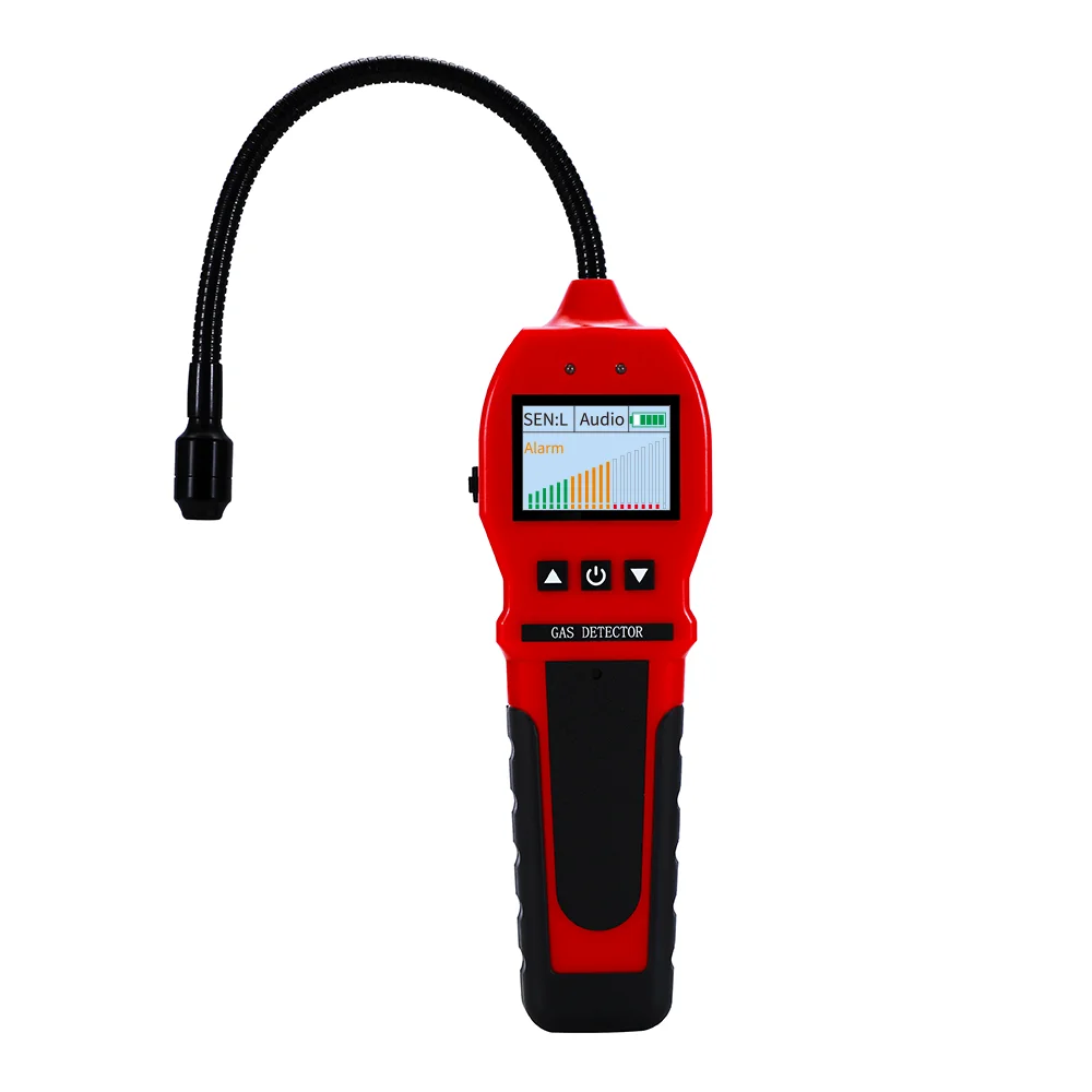 BH-90 Digital Gas Leak Detector /Gooseneck 0-10000ppm CH4 Natural Coal Infammable Combustible Gas Fast Analyzer Sensor 4 Alarm