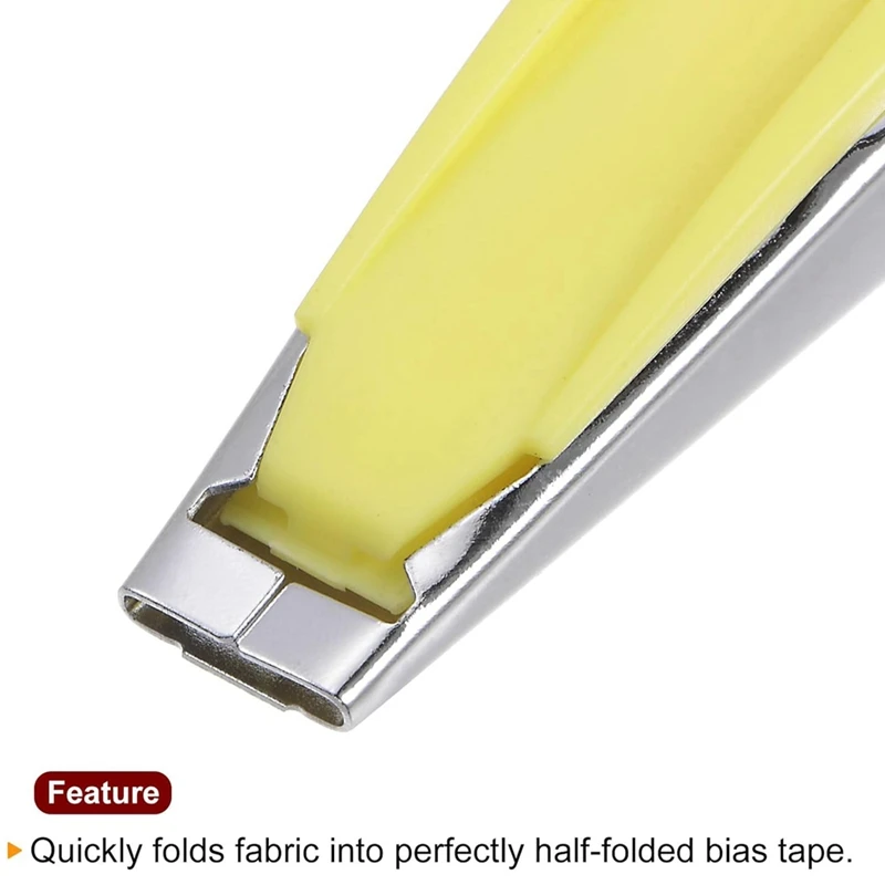 Kit de fabricante de fita 6mm 12mm 18mm 25mm 9mm, dobra única e dupla, fabricante de ligação de viés de tecido, ferramenta de costura para retalhos de tecido durável