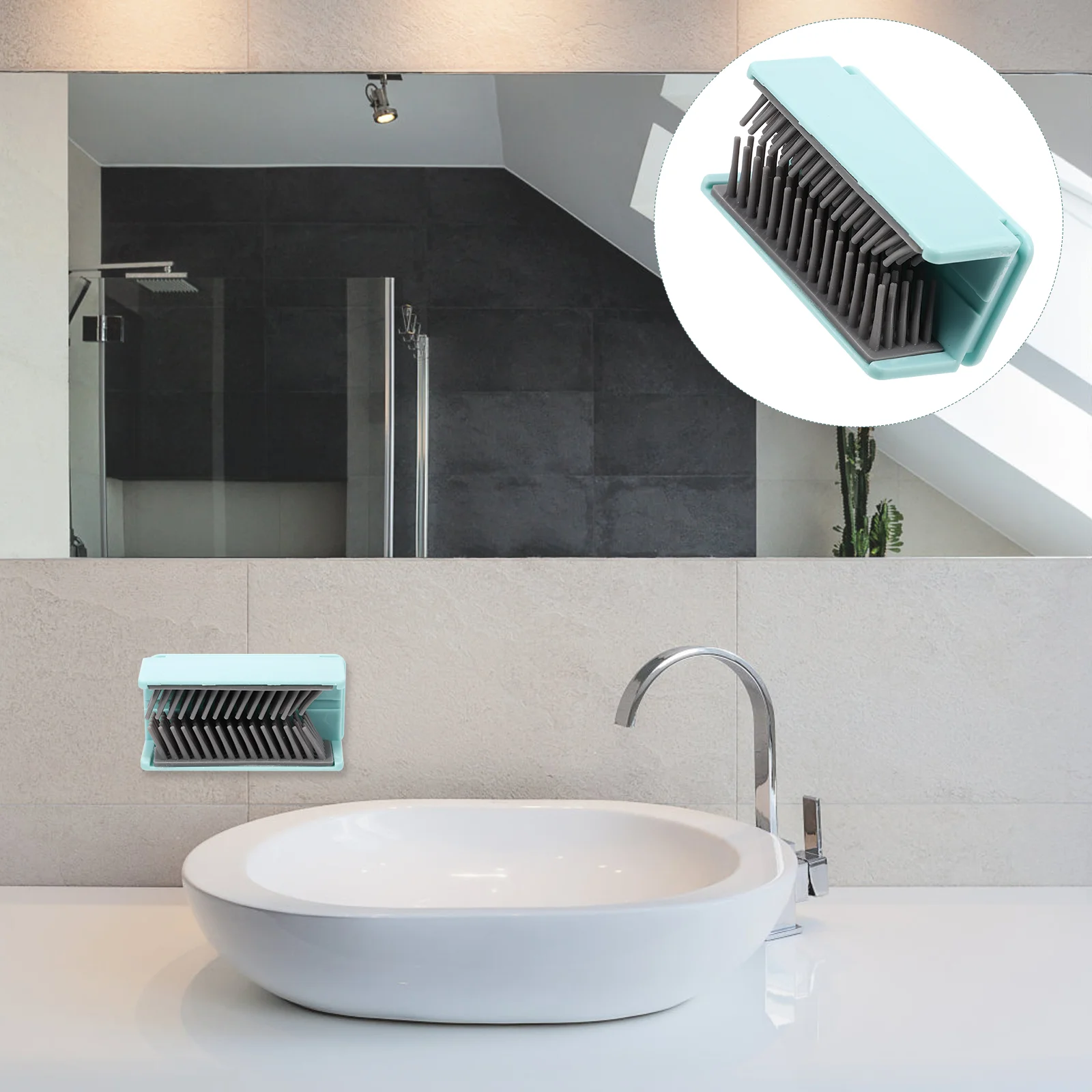 Hair Catche Multi-purpose Catcher for Tub Collector Bathroom Trap Wall Silica Gel Shower Drain