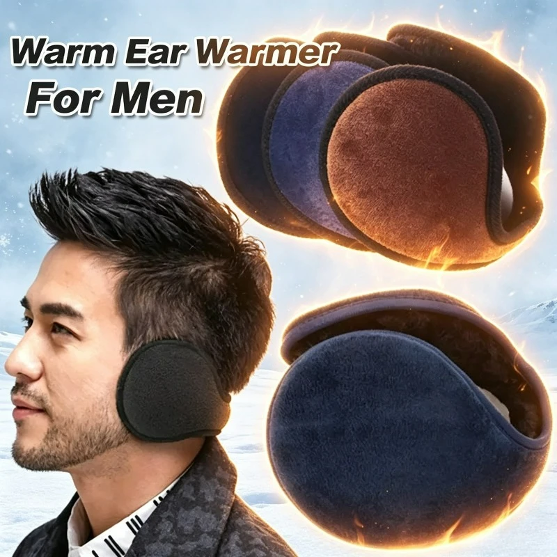 2026 Winter Thicken Fleece Headphones Earmuff Warm Plush Ear Muffs Outdoor Cycling Ear Protector Soft Cloth Earwarmers