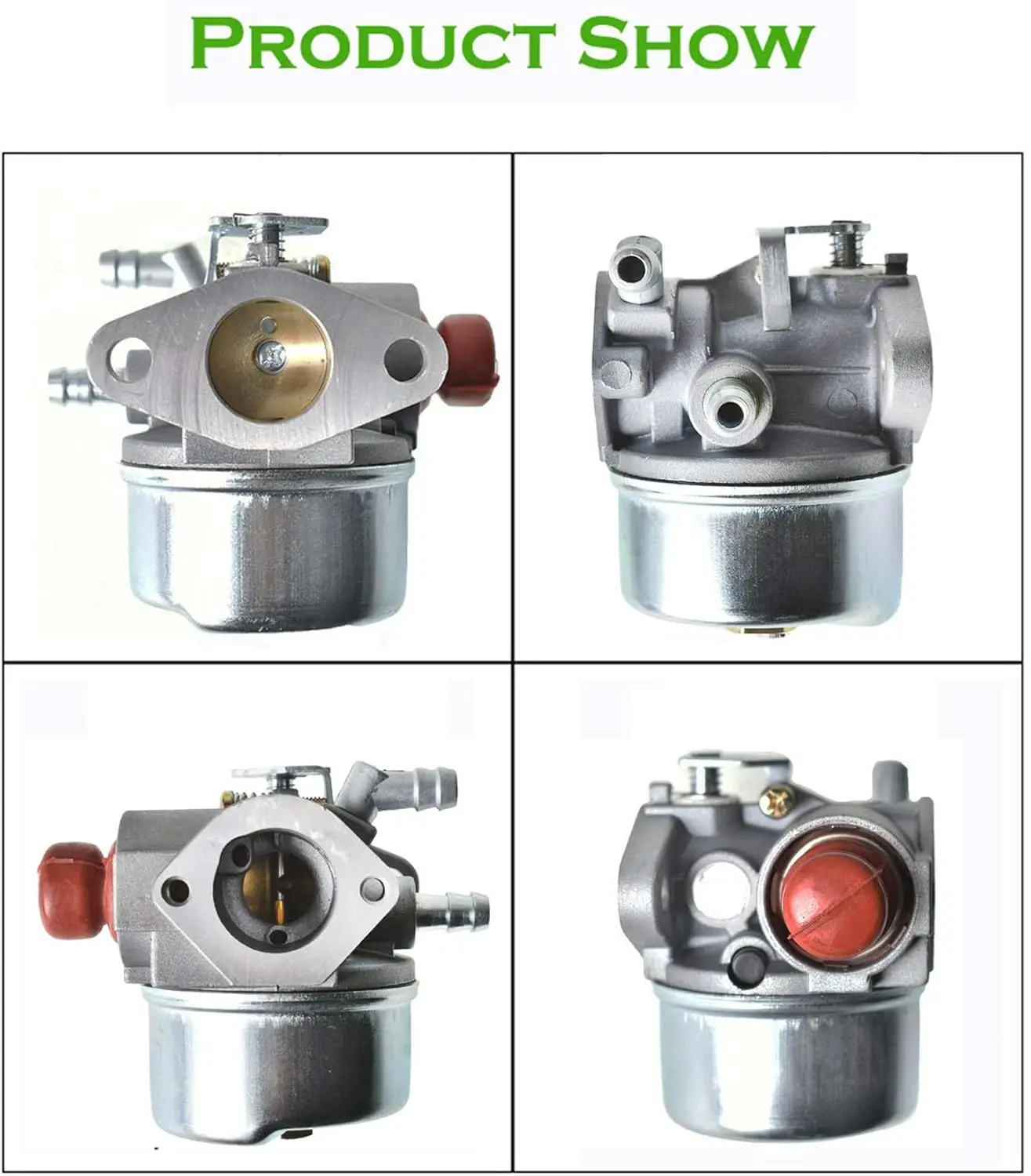 640025A Carburetor 640004 with Air Filter Replacement for Tecumseh OHH50 OHH55 OHH60 OHH65 4.5HP 5HP 5.5HP 6HP 6.5HP OH