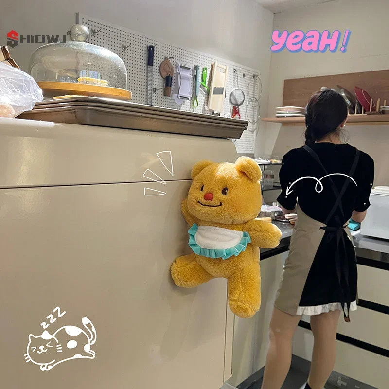 漫画ぬいぐるみ冷蔵庫マグネットステッカーグラバー人形漫画バタークマ冷蔵庫磁気壁装飾アクセサリーギフト