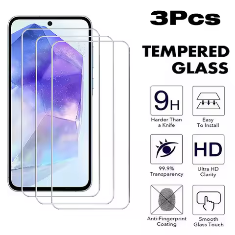 3Pcs HD Screen Protector For Samsung Galaxy A11 A01 A72 A52S A52 A32 A22 A12 A02S A02 A71 A51 A41 A31 A21S A21 Tempered Glass