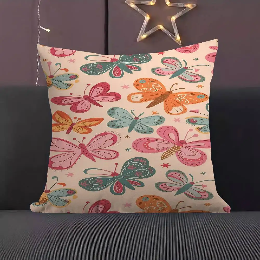 

Butterfly Delight Cushion Cover Decorative Pillow Sofa Home Decor Case Pillow Cases