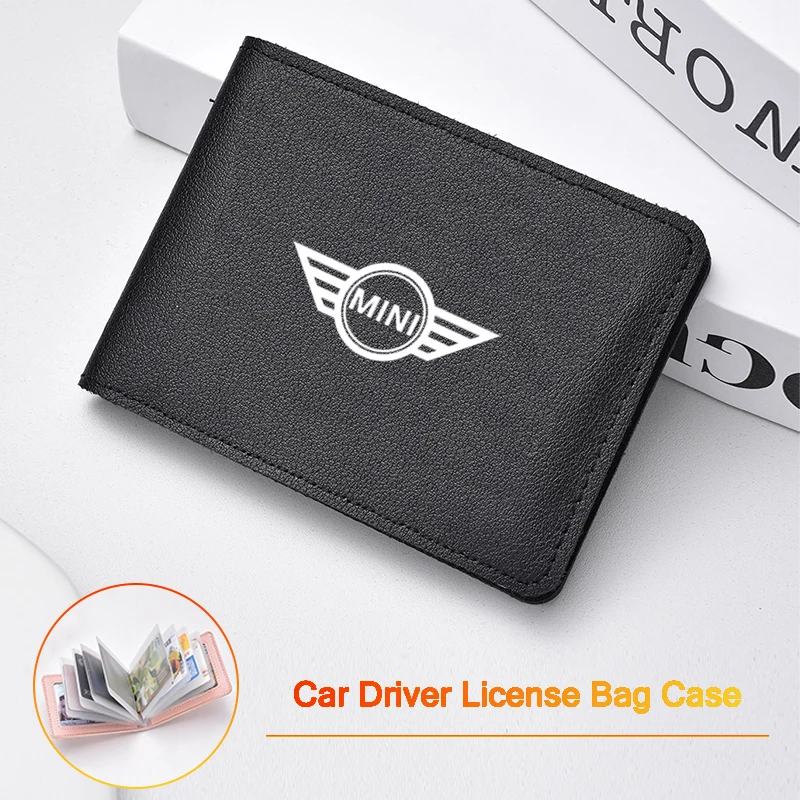 

PU Leisure Car Driver License Bag ID Card Case Credit Card Holder For BMW Mini Cooper R50 R53 R55 R56 R60 R61 F54 F55 F56 F60