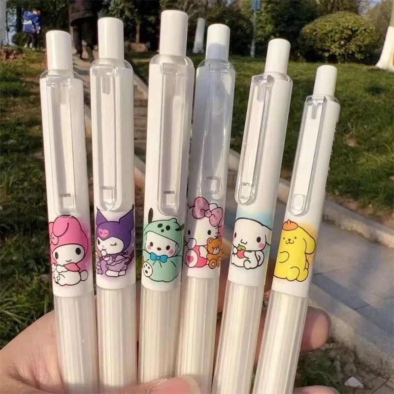 Sanurgente Hello Kitty Pen Box, Cinnamoroll Kuromi, Melody Pom Purin, Kawaii souhaits, Melon al Pen Box, Cartoon Cute, Y2K souhaits Pen Gift, 6Pcs