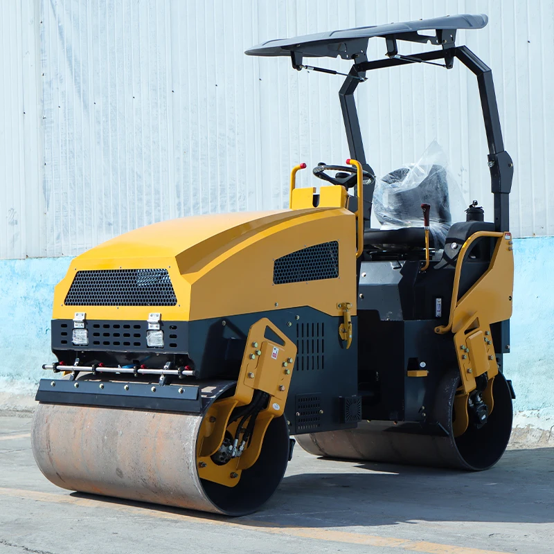 Source Manufacturer: 3-ton Small-sized Road Roller with Double Steel Wheel Frame and Vehicle-mounted Vibration Type Road Roller