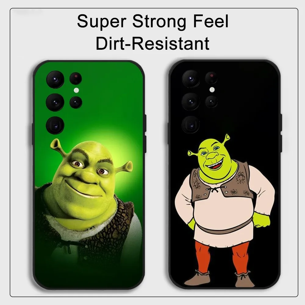 Cartoons Moive Shrek Phone Case Samsung S series s20 s21 s22 s23 s24 FE Plus Ultra TPU Soft to Skin-friendly case