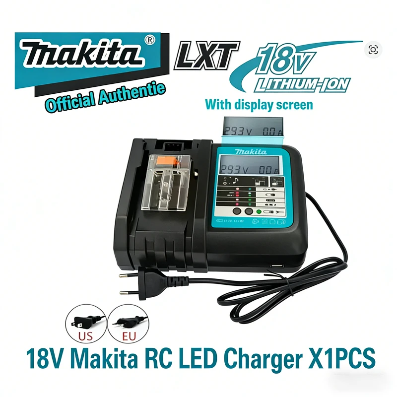 Makita 100% originele 18V 9Ah accu met grote capaciteit, geschikt voor haakse slijper, krachtige gereedschapsaccu + oplader + elektrische boormachine