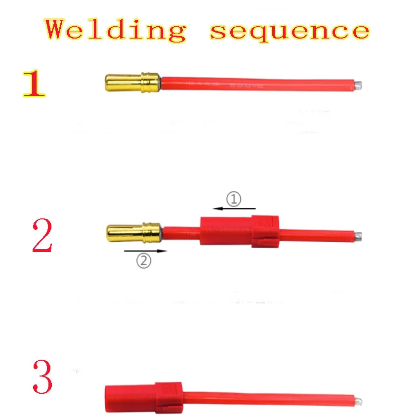 1 Pair XT150 Connector Adapter Plug 6mm Male Female Plug 120A Large Current High Rated Amps For RC LiPo Battery
